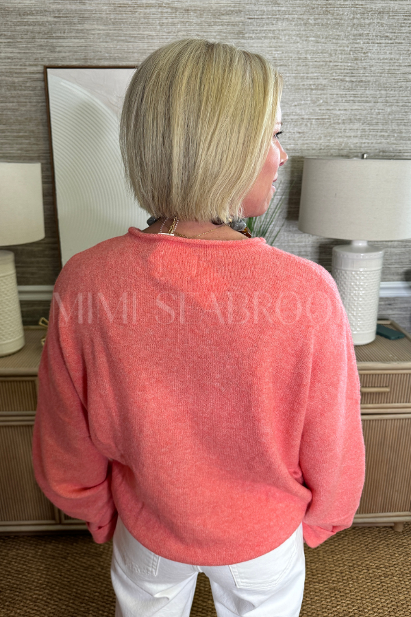 Krissee sweater, peach