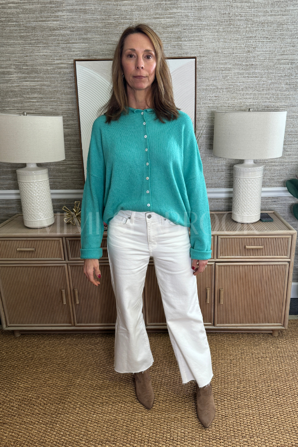 Krissee sweater, turquoise