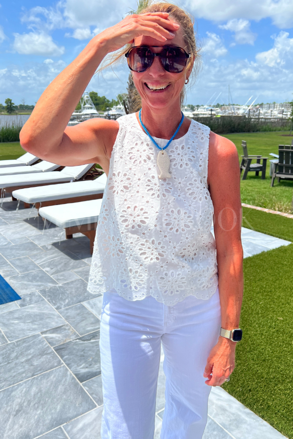 Landry top, white