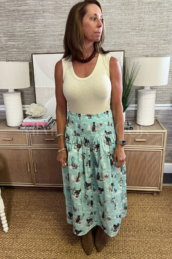 Laney Skirt, dog print