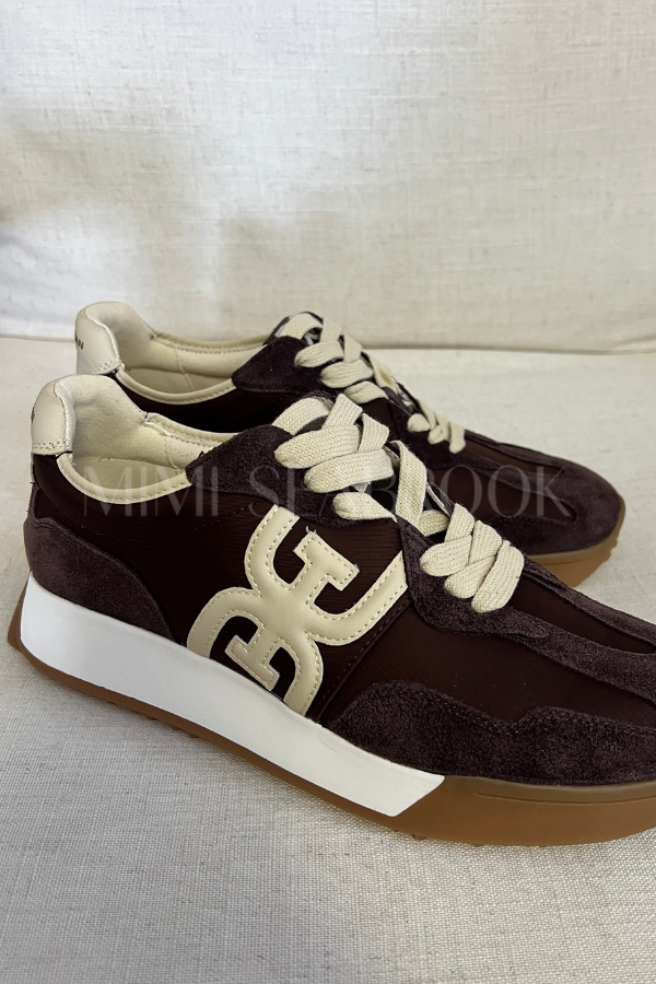 Langley sneakers, cafe noir by Sam Edelmam