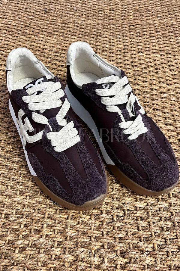 Langley sneakers, cafe noir by Sam Edelmam
