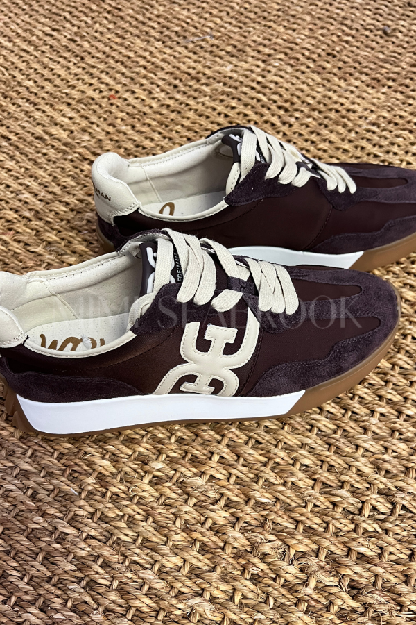 Langley sneakers, cafe noir by Sam Edelmam