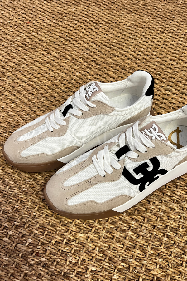 Langley sneakers, white/tan/black by Sam Edelman