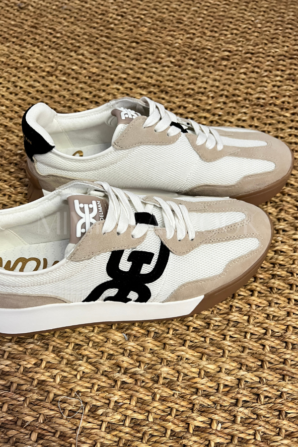 Langley sneakers, white/tan/black by Sam Edelman