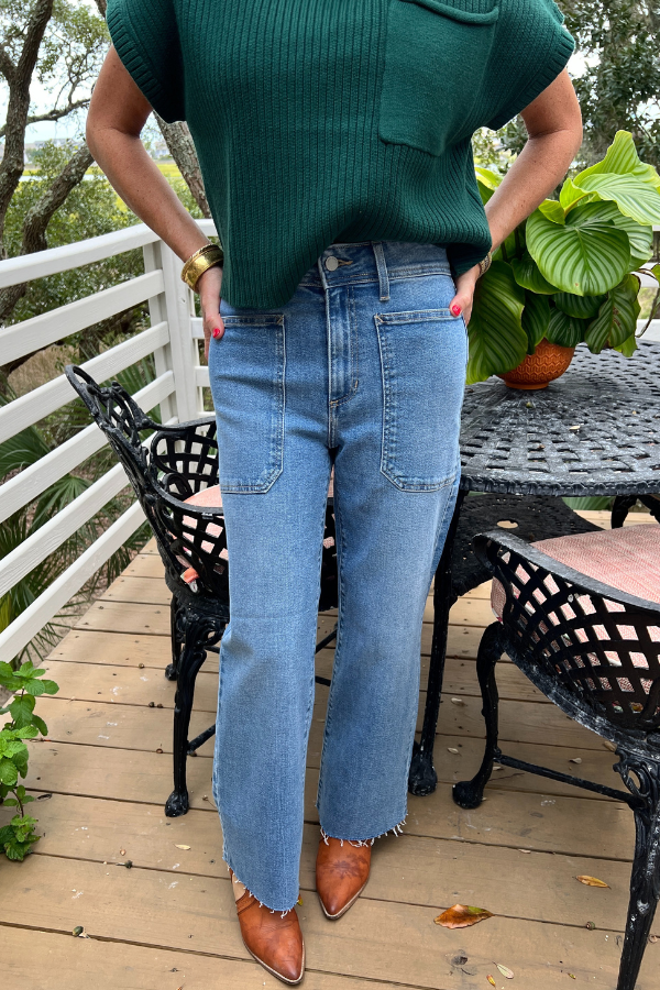 Laurel Jeans, medium denim