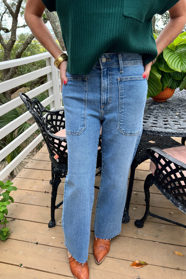 Laurel Jeans, medium denim