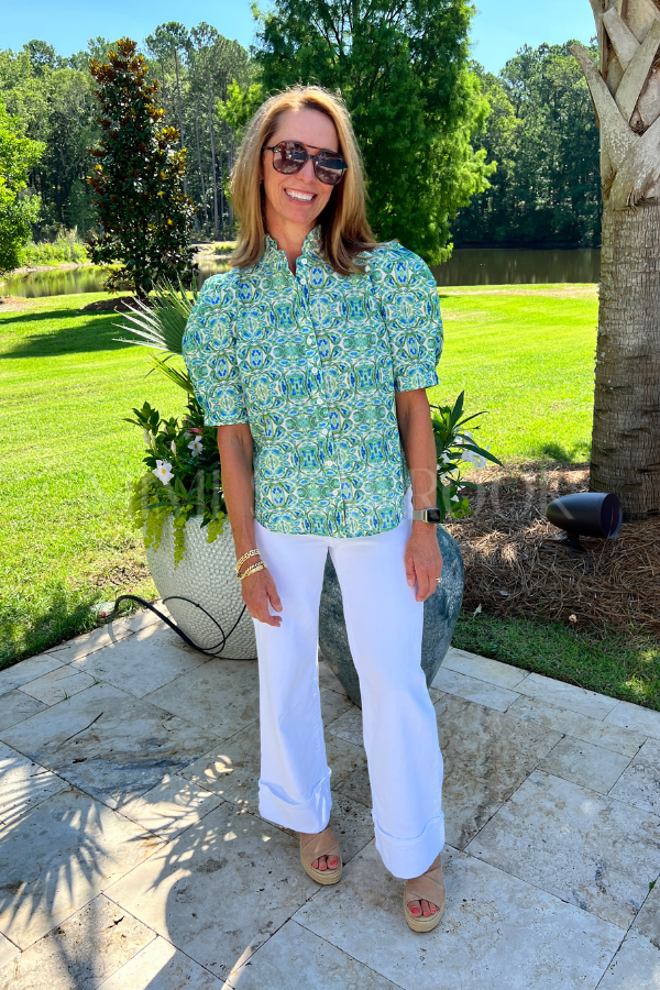 Laylanna top, green