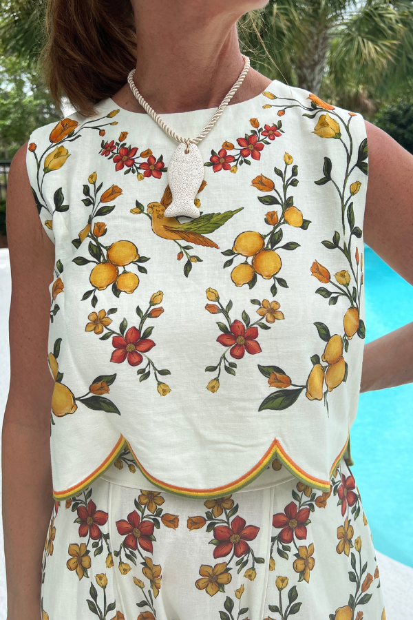 Lemon Bouquet Blouse by Farm Rio