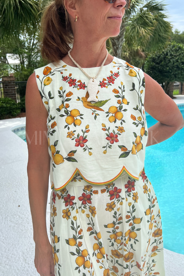 Lemon Bouquet Blouse by Farm Rio