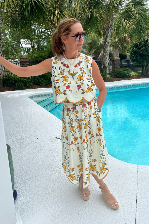 Lemon Bouquet Blouse by Farm Rio