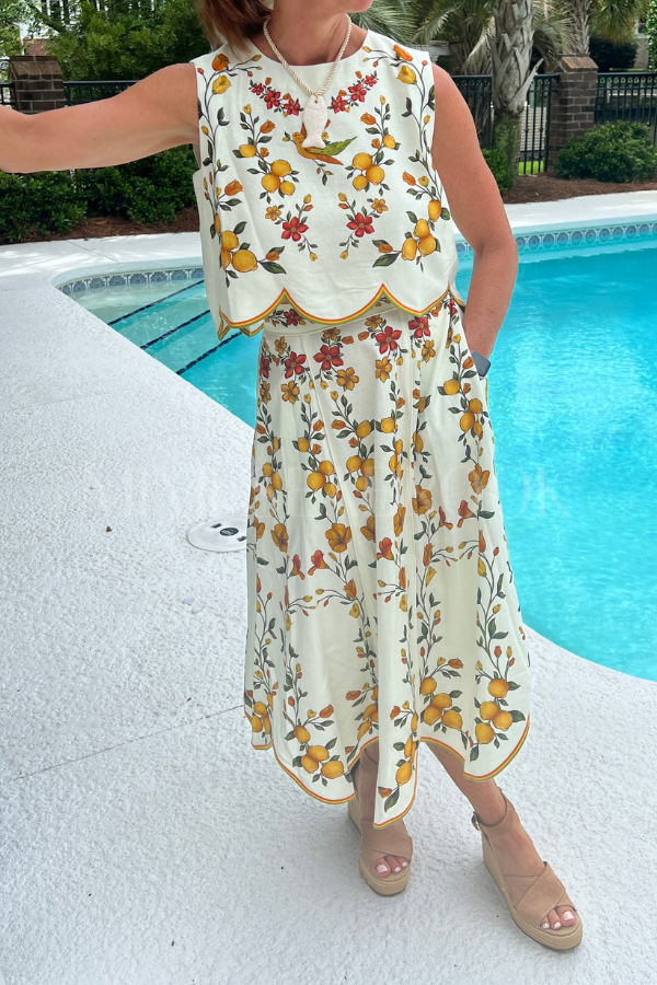 Lemon Bouquet Blouse by Farm Rio