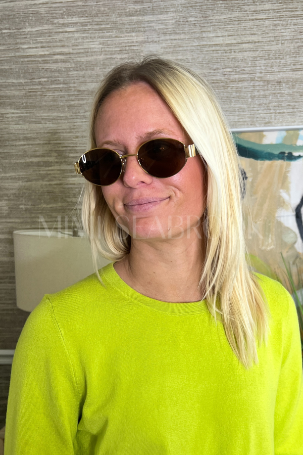 Lennox Sunglasses, gold/brown by I-SEA