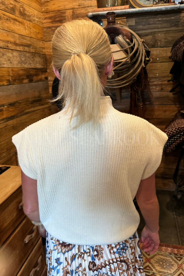 Leslie sweater, ivory