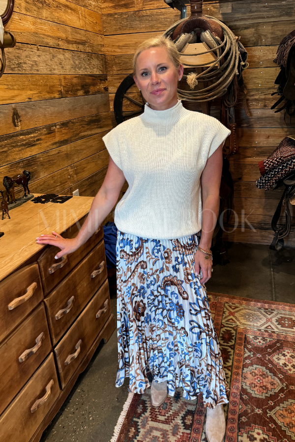 Leslie sweater, ivory