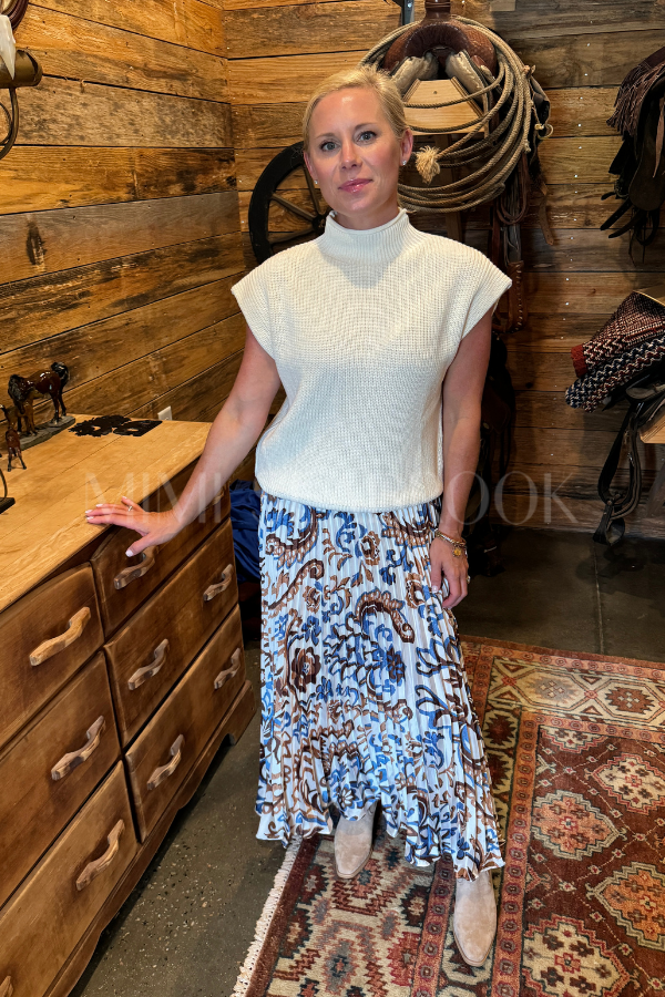 Leslie sweater, ivory