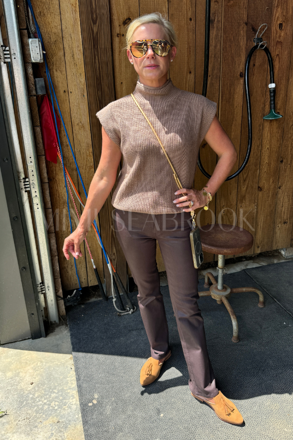 Leslie sweater, mocha