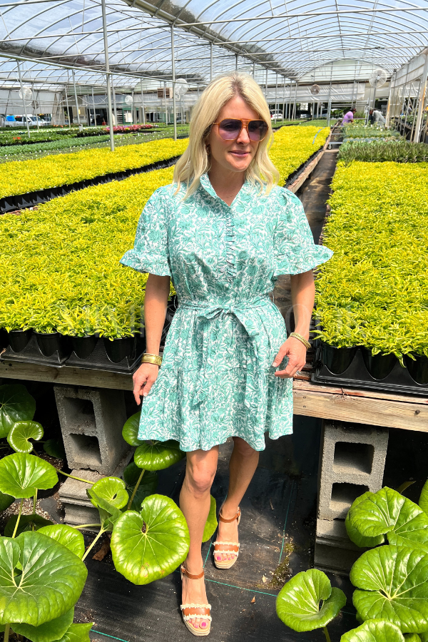 Loftus dress, green