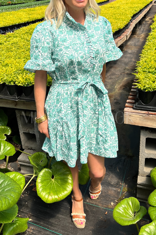 Loftus dress, green