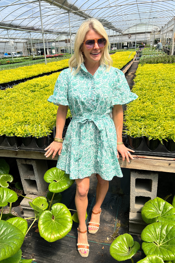 Loftus dress, green