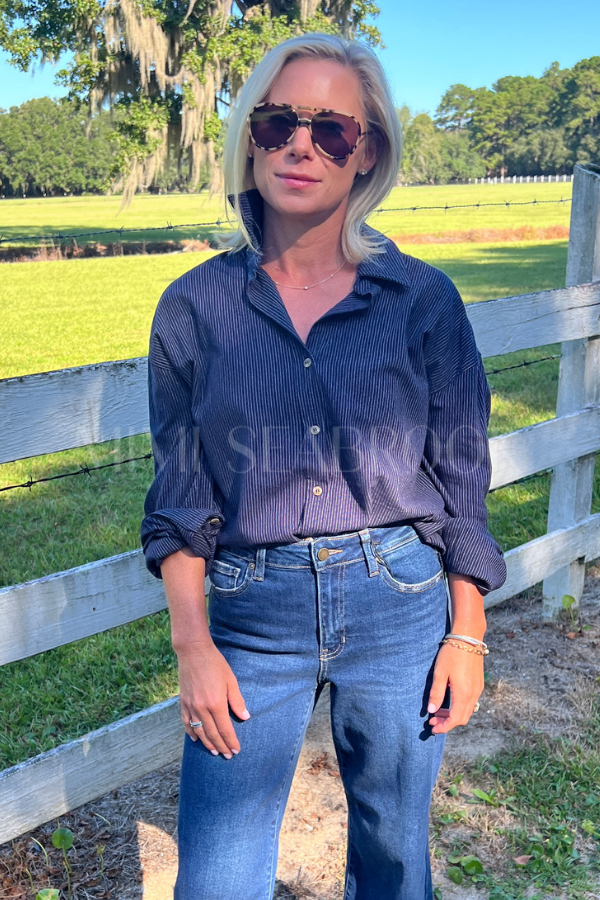Lois top, navy