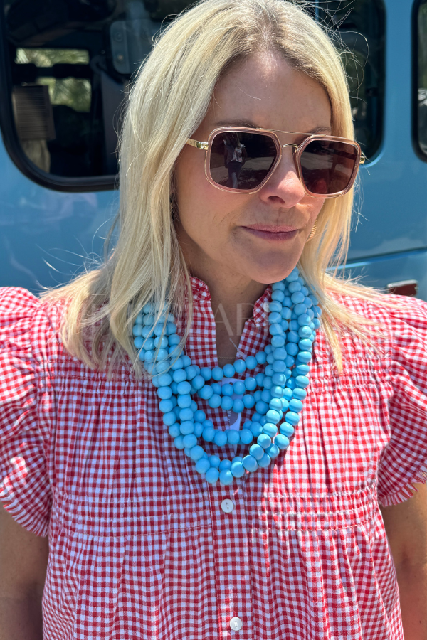 Lovell necklace, blue