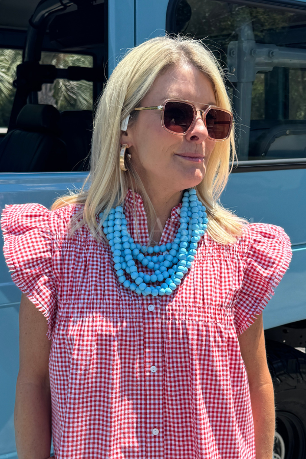 Lovell necklace, blue