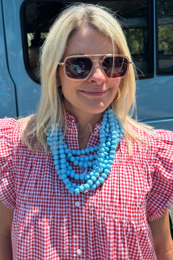 Lovell necklace, blue