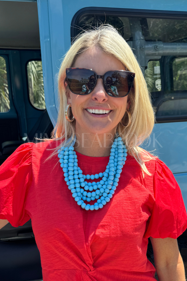 Lovell necklace, blue