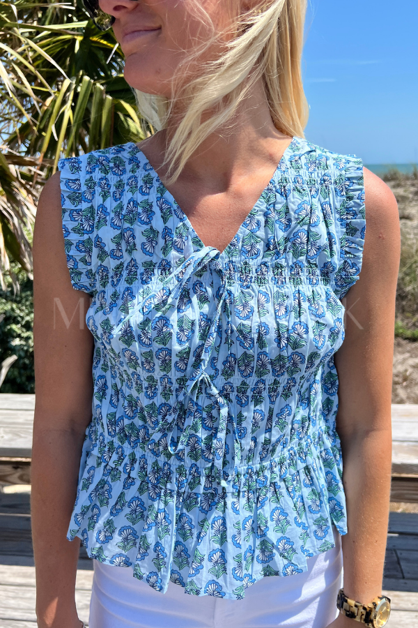 Lucine top, blue