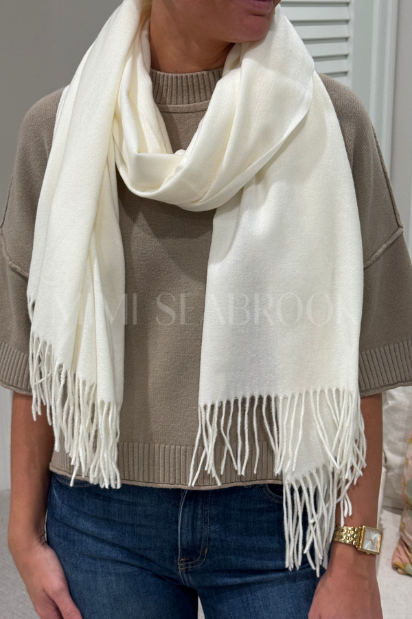 Lumi scarf, ivory