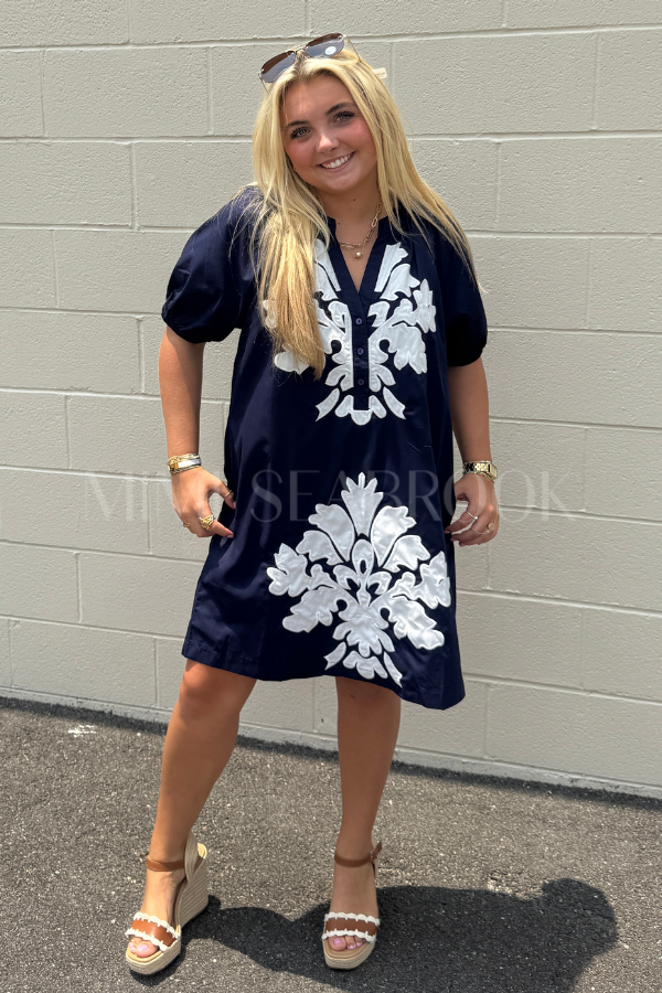 Lyndi dress, navy