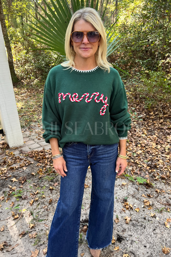 MERRY sweater, hunter green