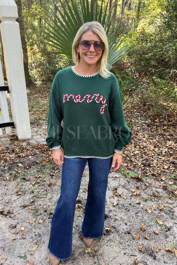 MERRY sweater, hunter green