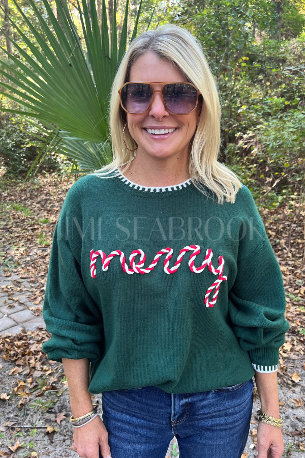 MERRY sweater, hunter green