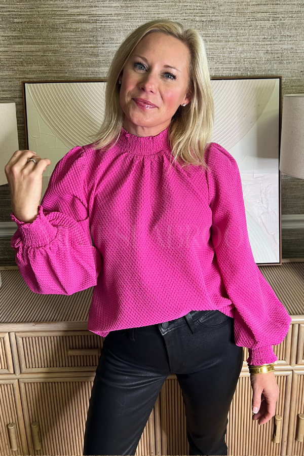 Macie top, pink