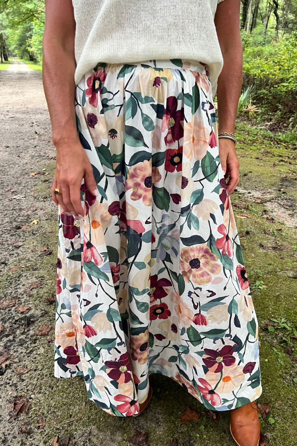 Maeve Ankle Skirt, Andalusia Print by Cleobella