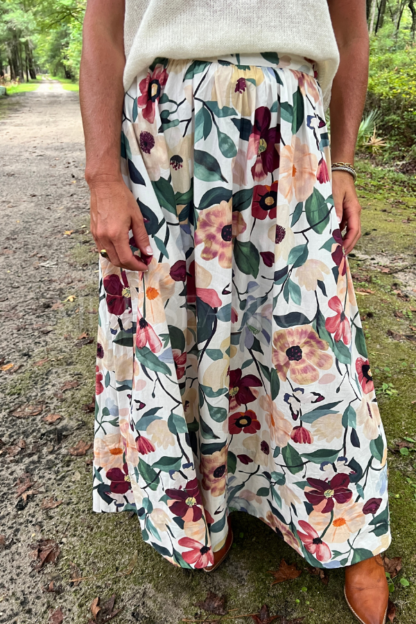 Maeve Ankle Skirt, Andalusia Print by Cleobella