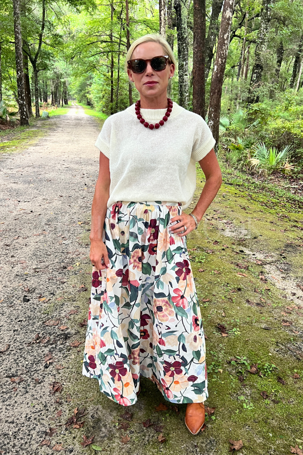 Maeve Ankle Skirt, Andalusia Print by Cleobella