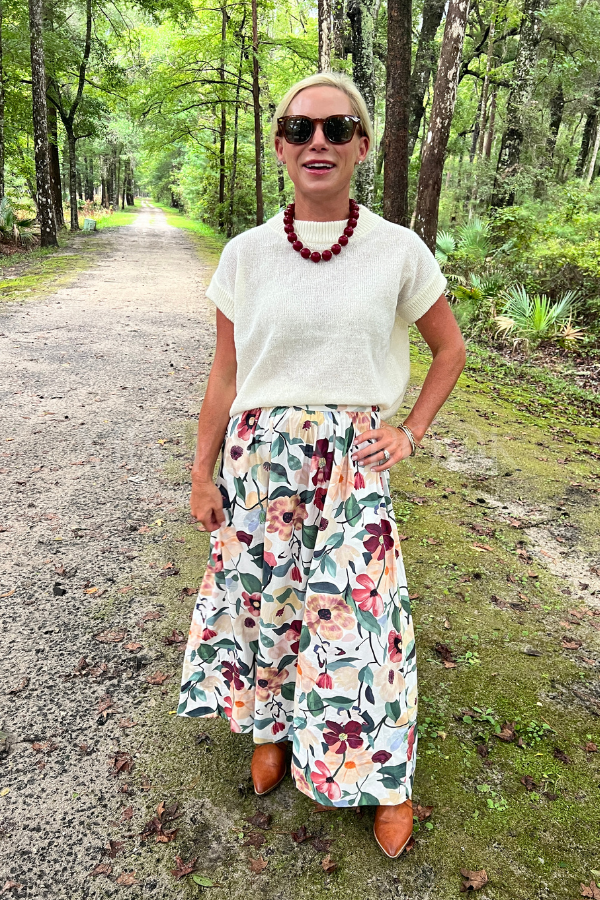 Maeve Ankle Skirt, Andalusia Print by Cleobella