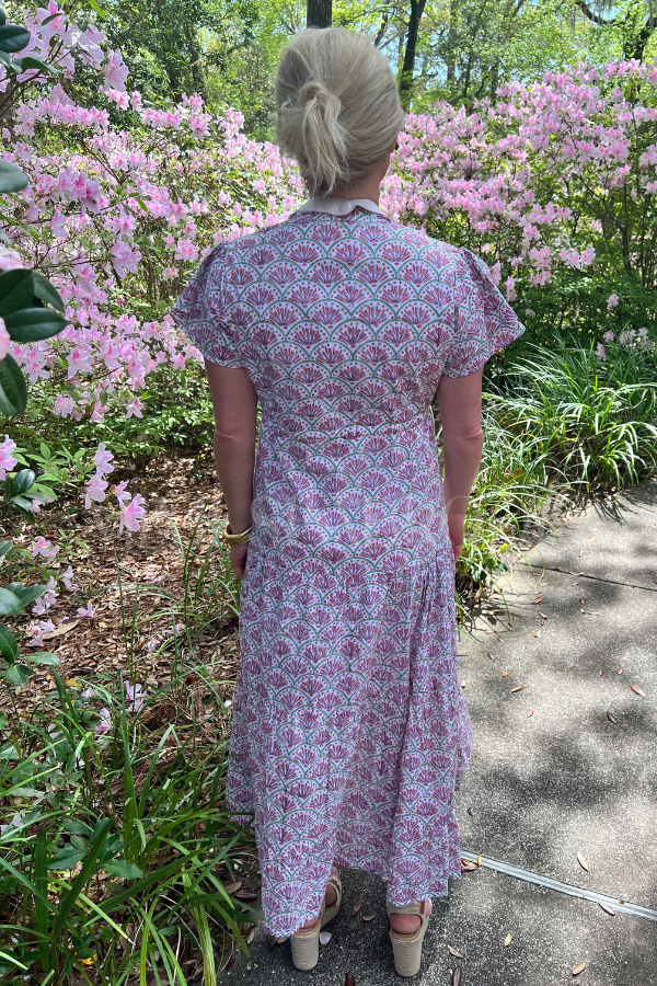 Magnolia Flutter Dress, peacock by Victoria Dunn