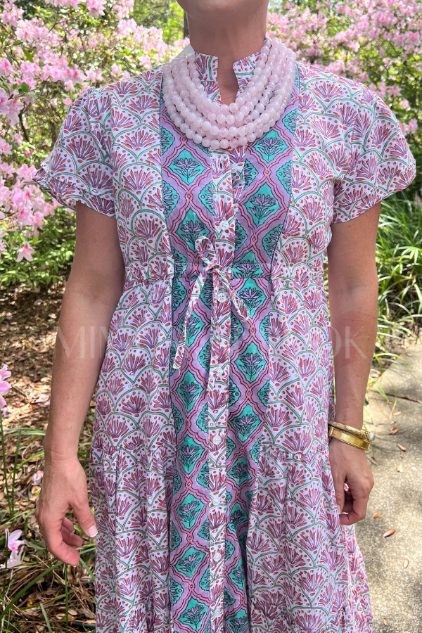 Magnolia Flutter Dress, peacock by Victoria Dunn
