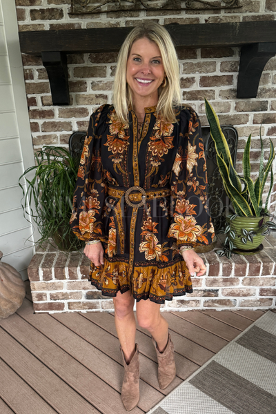 Majestic Garden Black Mini Dress by Farm Rio – Mimi Seabrook