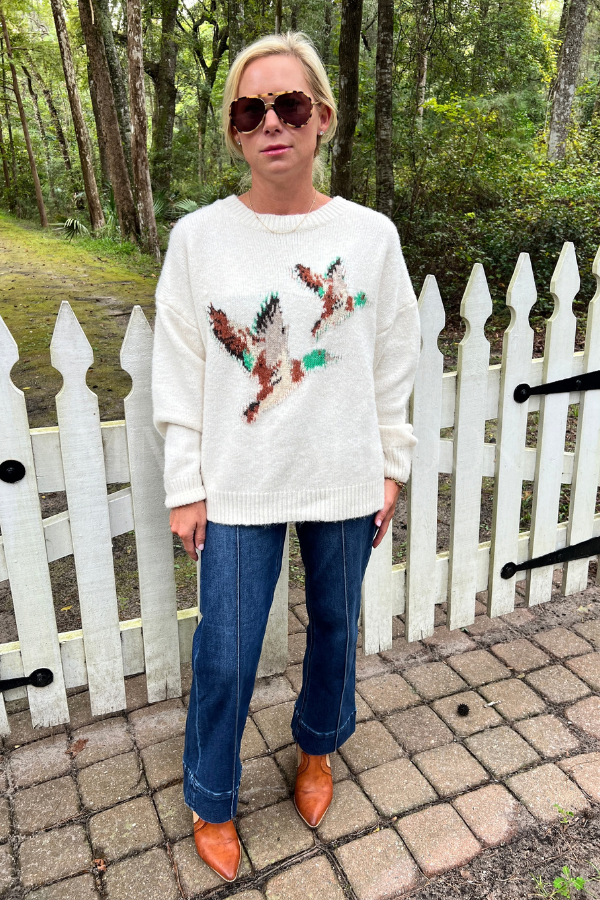 Mallard sweater, cream