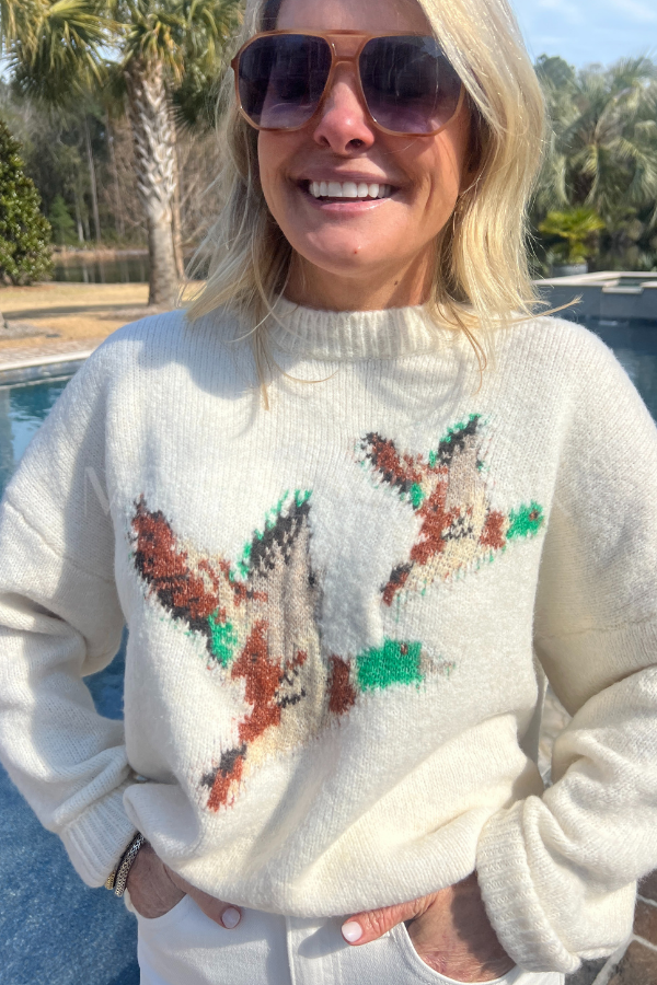 Mallard sweater, cream