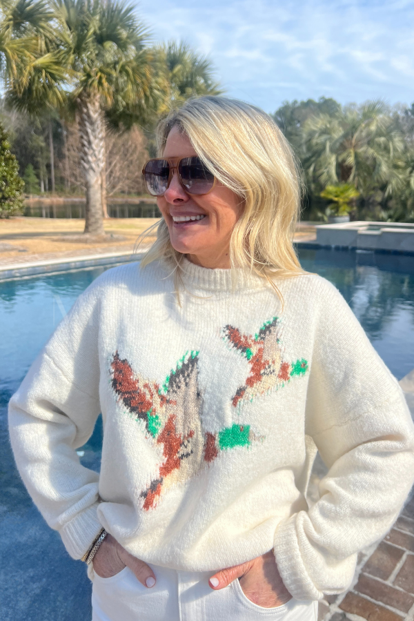 Mallard sweater, cream