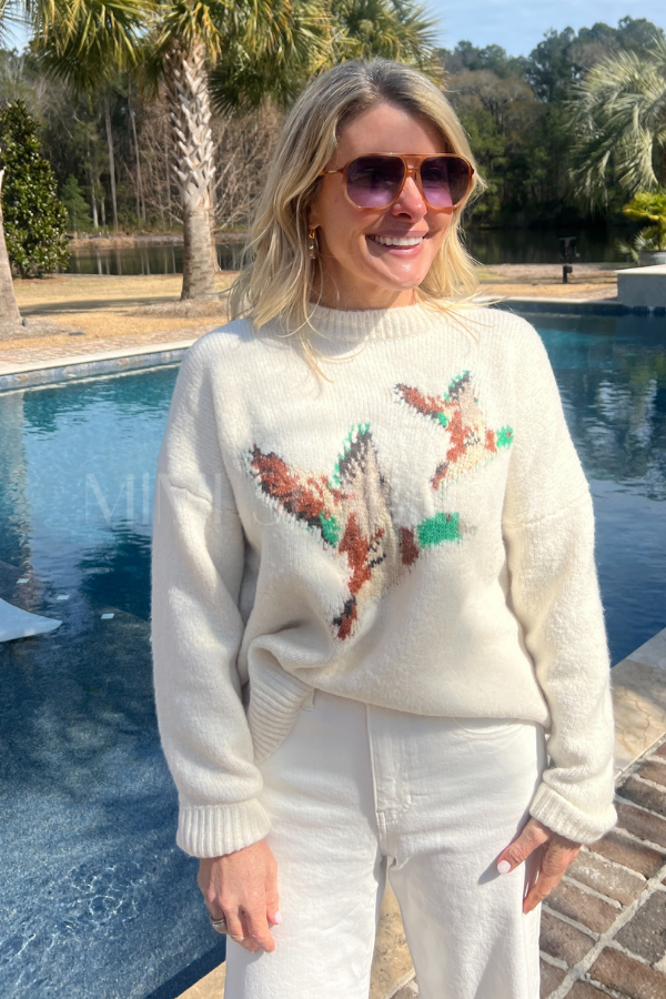 Mallard sweater, cream