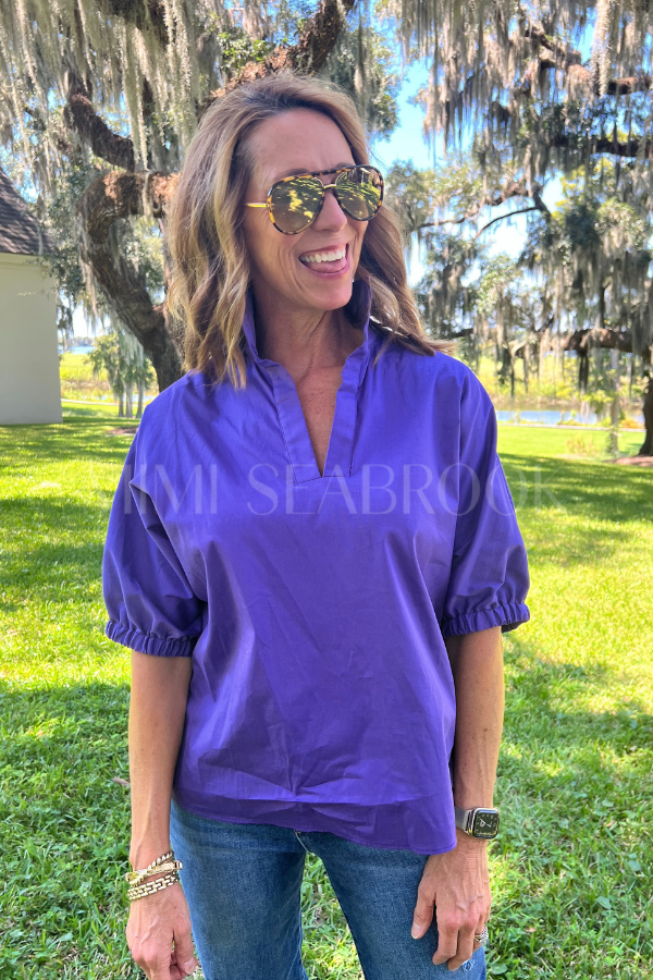 Margo top, purple