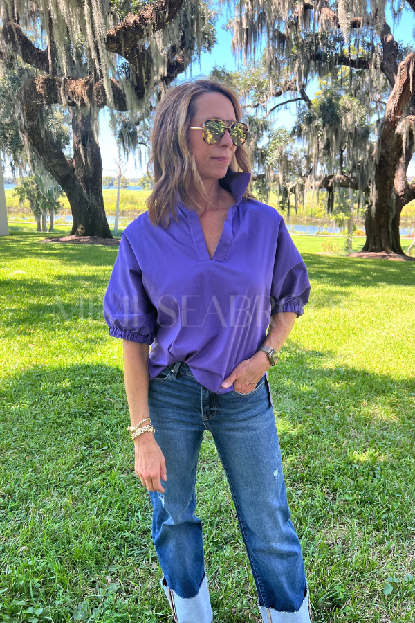 Margo top, purple