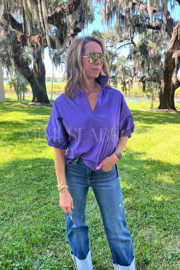 Margo top, purple